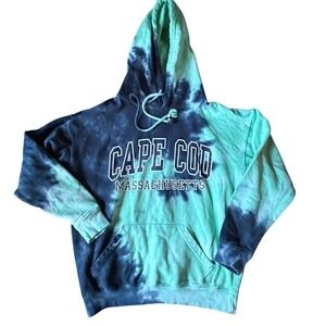 Cape Cod Massachusetts Tie‎ Dye Hoodie Sweatshirt Size M